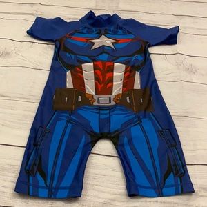 Boys Captain America swimsuit
